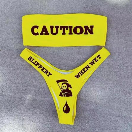 New Sexy Letter Print Bikini – Bild 13