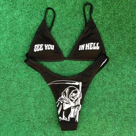 New Sexy Letter Print Bikini – Bild 8