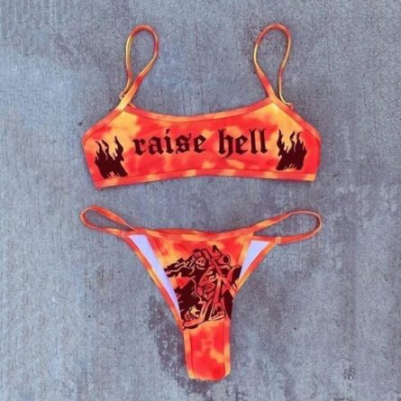 New Sexy Letter Print Bikini – Bild 12