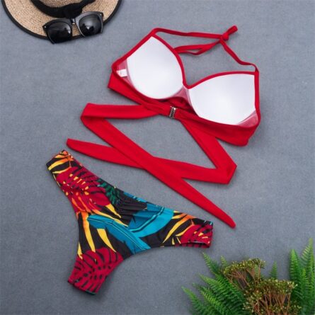 New Sexy Wrap Around String Push Up Bikini Set – Bild 21