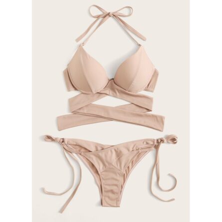 New Sexy Wrap Around String Push Up Bikini Set – Bild 14
