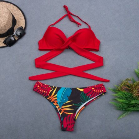 New Sexy Wrap Around String Push Up Bikini Set – Bild 20