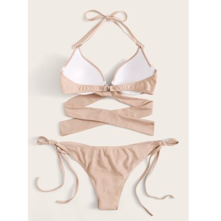 New Sexy Wrap Around String Push Up Bikini Set – Bild 15