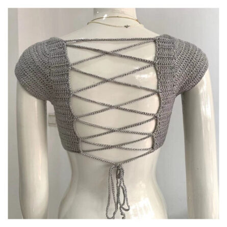 Night to Remember Sexy Handmade Crochet Beach Top – Bild 6