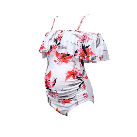 Penelope Beachwear Maternity Off Shoulder Swimsuit - Image 3