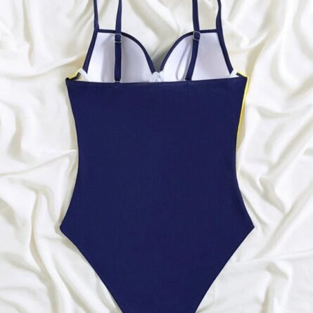 Pink Sunset Cut Out One Piece Swimsuit – Bild 23