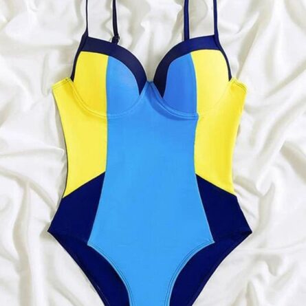 Pink Sunset Cut Out One Piece Swimsuit – Bild 22