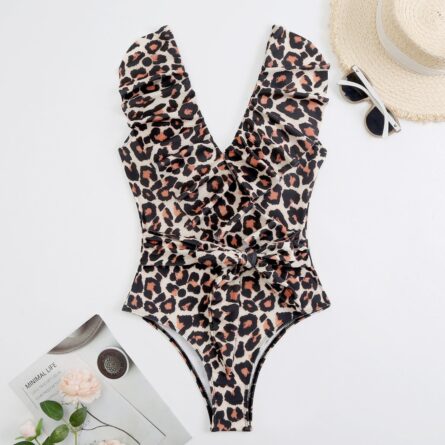 Premium Ruffled Classic Chic One Piece Swimsuit - Image 12