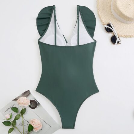 Premium Ruffled Classic Chic One Piece Swimsuit - Image 19