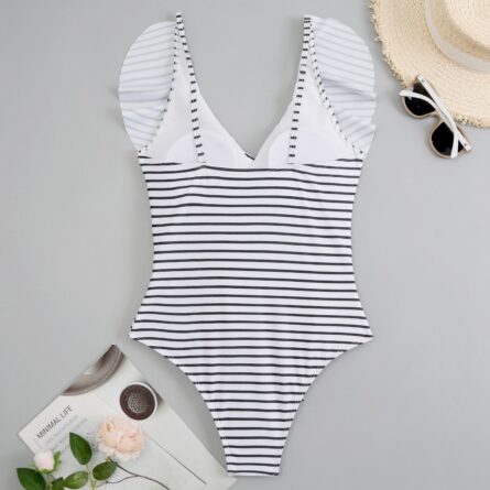 Premium Ruffled Classic Chic One Piece Swimsuit - Image 5