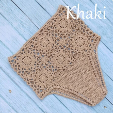 Hannah High Waist Boho Bohemian Bikini Bottom - Image 9