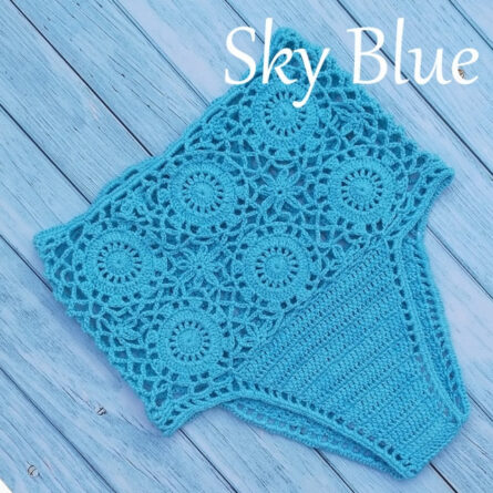 Hannah High Waist Boho Bohemian Bikini Bottom - Image 5