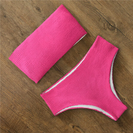 Tyra High Waist Bandeau Bikini Set – Bild 37