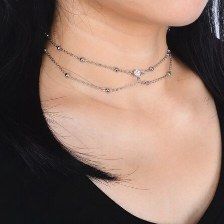 Rhinestones Tassel Sexy Beach Accessory Body Chest Chain Necklace Jewelry - Image 13