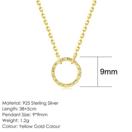 Round Circle Necklace – Bild 9