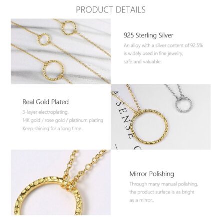 Round Circle Necklace – Bild 2
