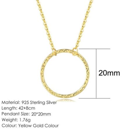 Round Circle Necklace – Bild 8