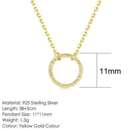 Round Circle Necklace – Bild 13