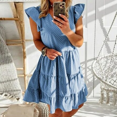 Ruffle Sleeve Dress – Bild 7