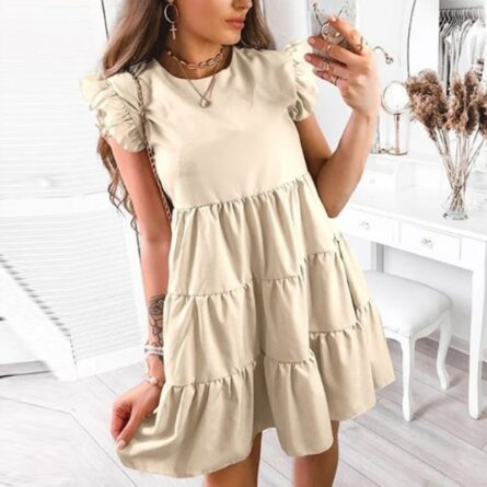 Ruffle Sleeve Dress – Bild 6