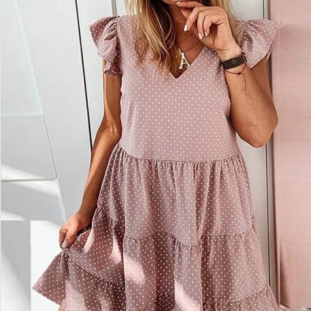 Ruffle Sleeve Dress – Bild 12