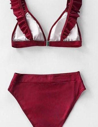 Sarah High Waist Ruffled Bikini – Bild 5