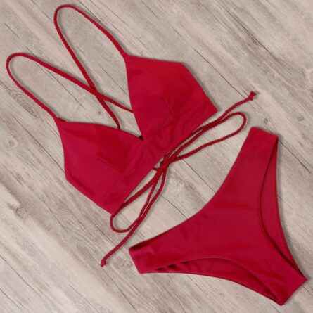 Sunset and Swim Sexy Bandage Bikini - Image 2
