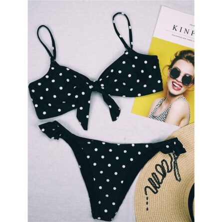 Sexy Polka Dot Ruffle Bikini – Bild 9
