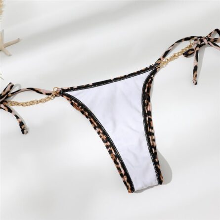 Sexy Leopard Chain Bikini – Bild 10