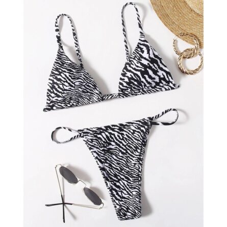 Sexy Thong Zebra Bikini - Image 34
