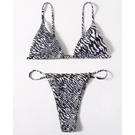 Sexy Thong Zebra Bikini - Image 6