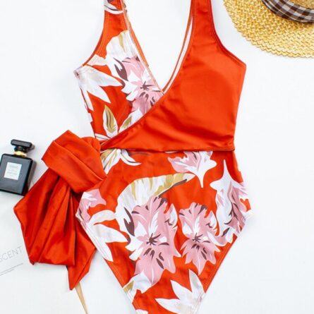Sexy V Neck One-piece Swimming Suit Swimsuit – Bild 3
