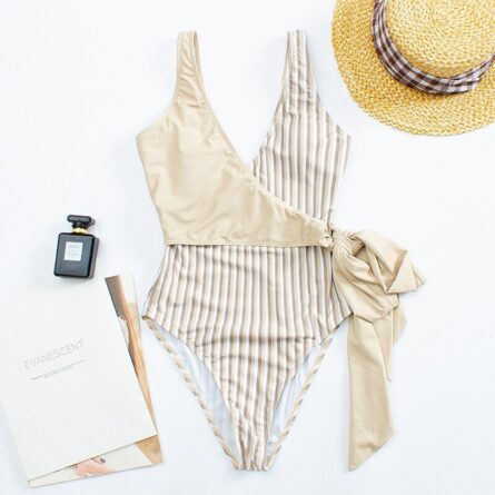 Sexy V Neck One-piece Swimming Suit Swimsuit – Bild 2