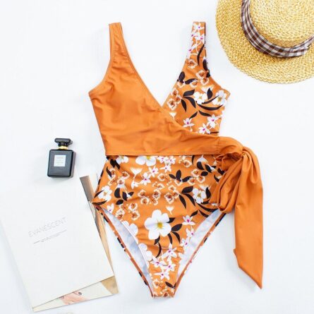 Sexy V Neck One-piece Swimming Suit Swimsuit – Bild 20