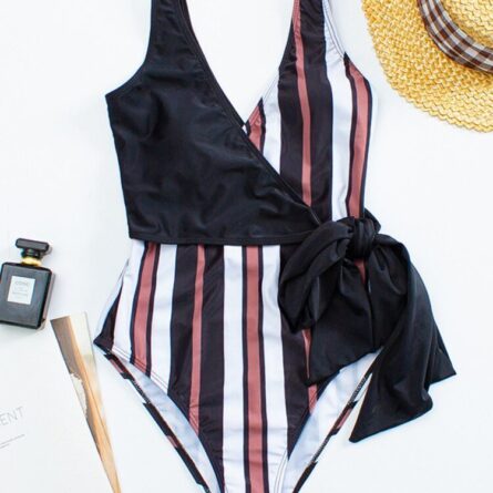 Sexy V Neck One-piece Swimming Suit Swimsuit – Bild 5