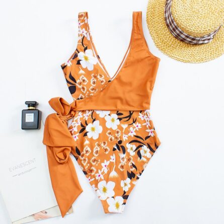 Sexy V Neck One-piece Swimming Suit Swimsuit – Bild 21