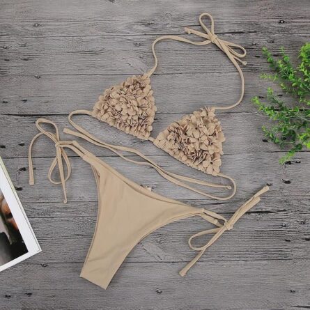 Stunning Floral Triangle Bikini – Bild 3