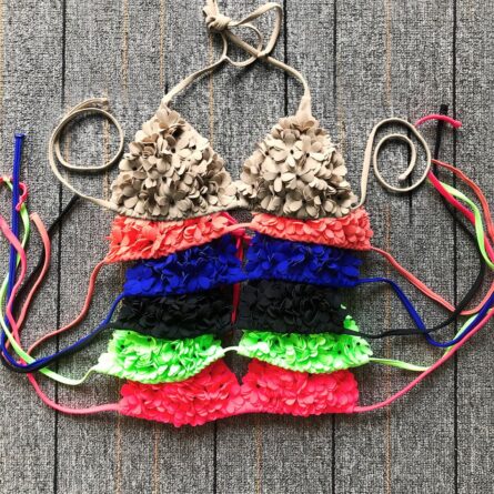 Stunning Floral Triangle Bikini – Bild 11
