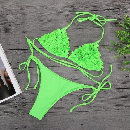 Stunning Floral Triangle Bikini – Bild 4