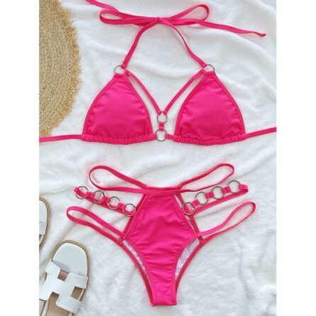 Summer Attention Sexy Halter Bling Brazilian Bikini – Bild 6