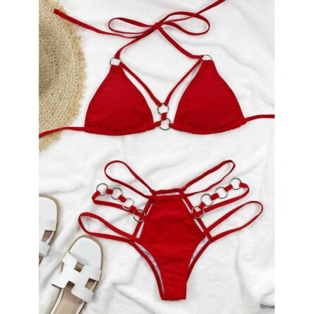 Summer Attention Sexy Halter Bling Brazilian Bikini – Bild 3