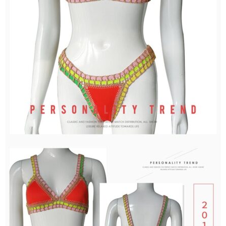 Summer Bloom Neoprene Reversible Two Piece Bikini Set - Image 9