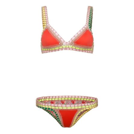 Summer Bloom Neoprene Reversible Two Piece Bikini Set - Image 2