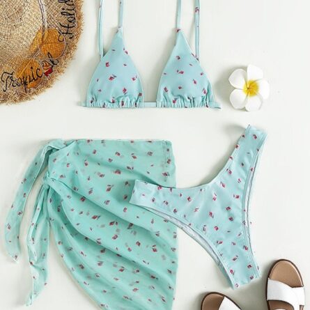 Sunrise Mesh 3 Piece Bikini Set - Image 17