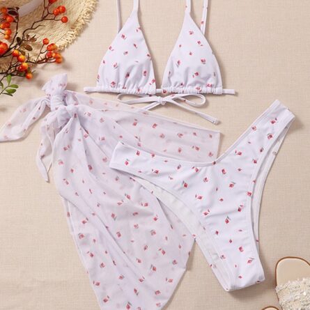 Sunrise Mesh 3 Piece Bikini Set - Image 26