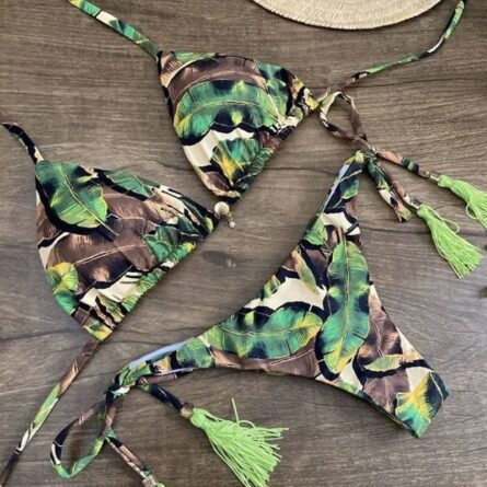 Sunset and Swim Luxury Side Tie Brazilian Bikini – Bild 9