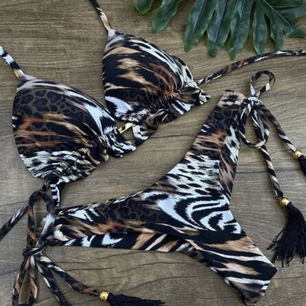 Sunset and Swim Luxury Side Tie Brazilian Bikini – Bild 5