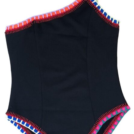 Sunset and Swim One Piece Neoprene Crochet Swimsuit - Image 2