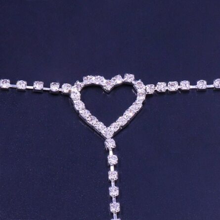 Sunset and Swim Sexy Rhinestone Heart Leg Thigh Chain Jewelry - Image 4