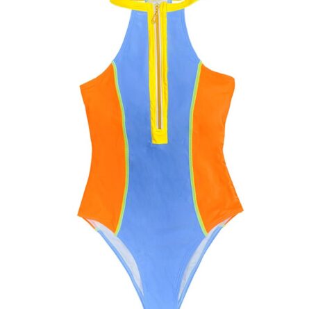Sunset and Swim Sleeveless Zip up One Piece Swimsuit Zip Up Swimsuit – Bild 11